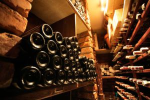 The cellar of a private wine collector